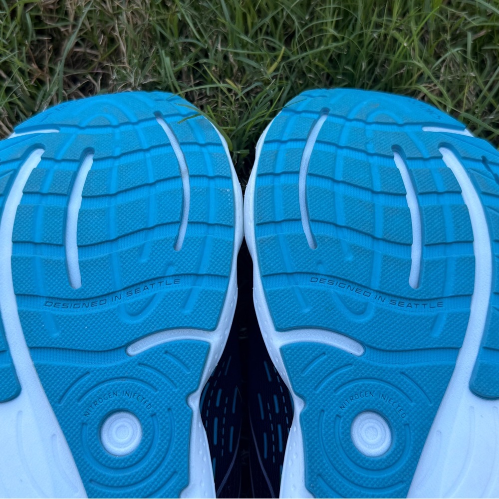 Brooks Glycerin GTS Navy and Teal Women's Running Shoes - Picture 11 of 12